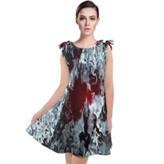 Flamelet Tie Up Tunic Dress by Sparkle