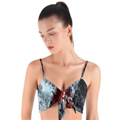 Flamelet Woven Tie Front Bralet by Sparkle