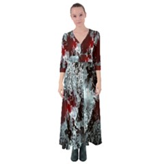 Flamelet Button Up Maxi Dress by Sparkle