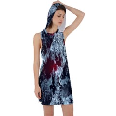 Flamelet Racer Back Hoodie Dress