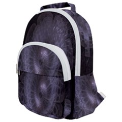 Fractal Flowers Rounded Multi Pocket Backpack by Sparkle