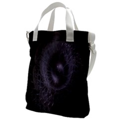 Fractal Flowers Canvas Messenger Bag