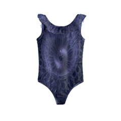 Fractal Flowers Kids  Frill Swimsuit by Sparkle