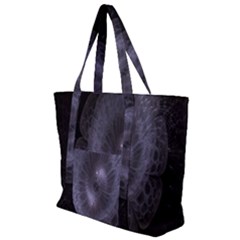 Fractal Flowers Zip Up Canvas Bag by Sparkle