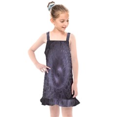 Fractal Flowers Kids  Overall Dress by Sparkle