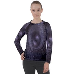 Fractal Flowers Women s Long Sleeve Raglan Tee