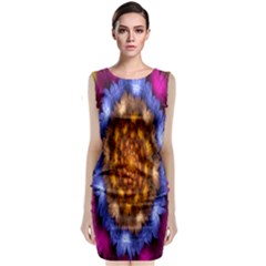 Fractal Flower Classic Sleeveless Midi Dress by Sparkle