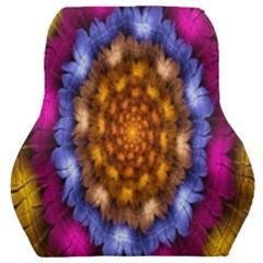 Fractal Flower Car Seat Back Cushion  by Sparkle