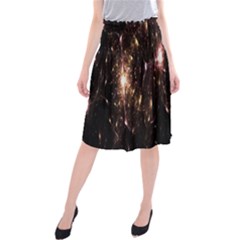 Glowing Sparks Midi Beach Skirt by Sparkle