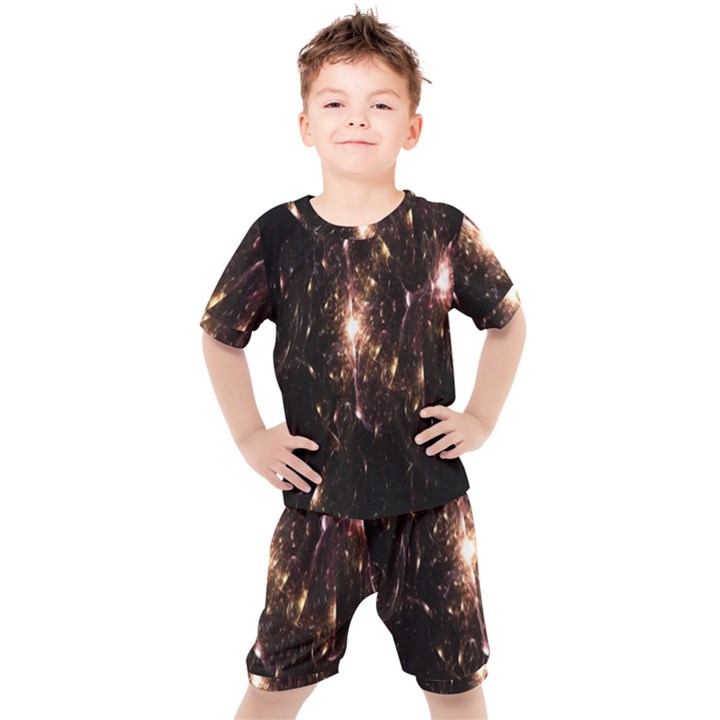 Glowing Sparks Kids  Tee and Shorts Set