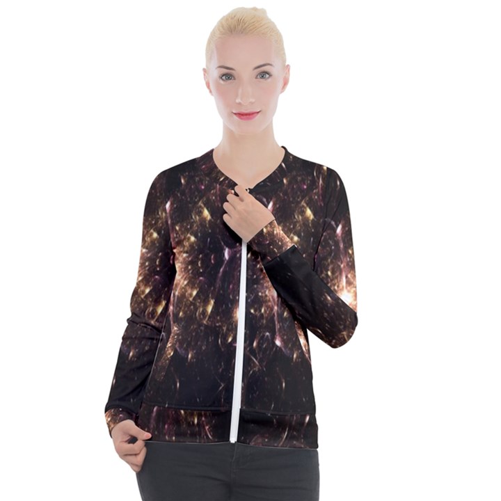 Glowing Sparks Casual Zip Up Jacket