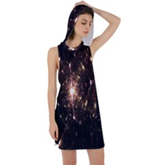 Glowing Sparks Racer Back Hoodie Dress