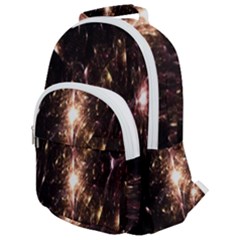 Glowing Sparks Rounded Multi Pocket Backpack by Sparkle