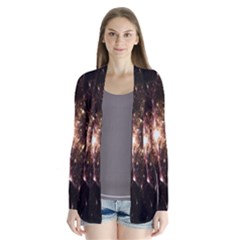 Glowing Sparks Drape Collar Cardigan by Sparkle