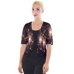 Glowing Sparks Cropped Button Cardigan by Sparkle