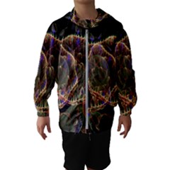 Fractal Geometry Kids  Hooded Windbreaker by Sparkle