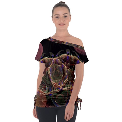 Fractal Geometry Tie-up Tee by Sparkle