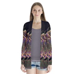 Fractal Geometry Drape Collar Cardigan by Sparkle