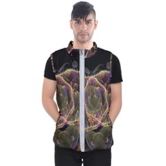 Fractal Geometry Men s Puffer Vest by Sparkle