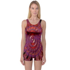 Chakra Flower One Piece Boyleg Swimsuit by Sparkle