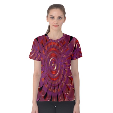 Chakra Flower Women s Cotton Tee by Sparkle