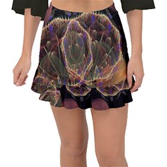 Fractal Geometry Fishtail Mini Chiffon Skirt by Sparkle