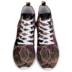 Fractal Geometry Men s Lightweight High Top Sneakers by Sparkle