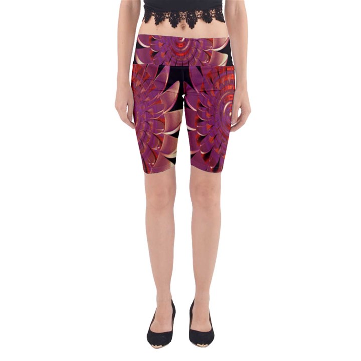 Chakra Flower Yoga Cropped Leggings