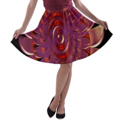 Chakra Flower A-line Skater Skirt