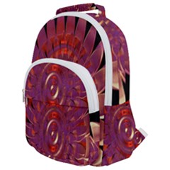 Chakra Flower Rounded Multi Pocket Backpack by Sparkle