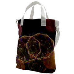 Fractal Geometry Canvas Messenger Bag