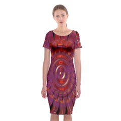 Chakra Flower Classic Short Sleeve Midi Dress by Sparkle