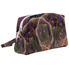 Fractal Geometry Wristlet Pouch Bag (large) by Sparkle