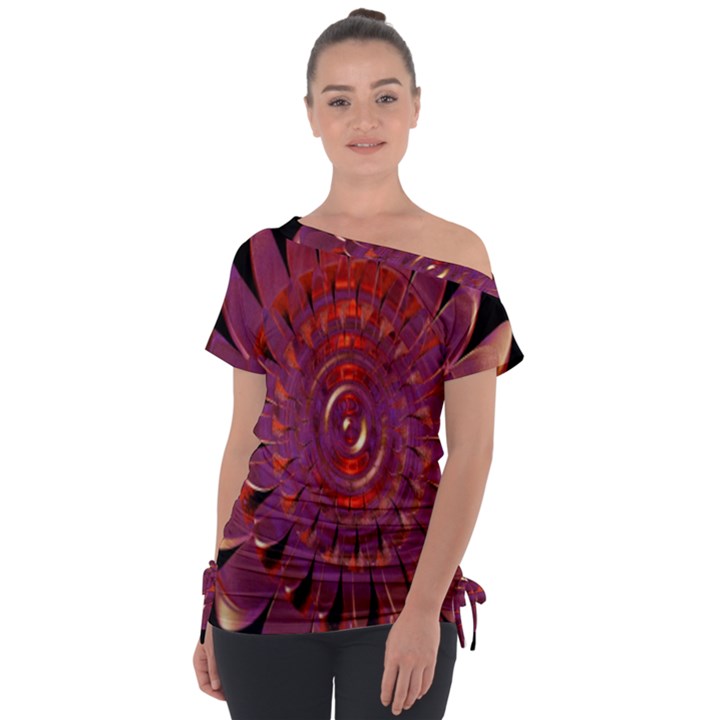 Chakra Flower Tie-Up Tee