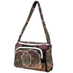 Fractal Geometry Front Pocket Crossbody Bag by Sparkle