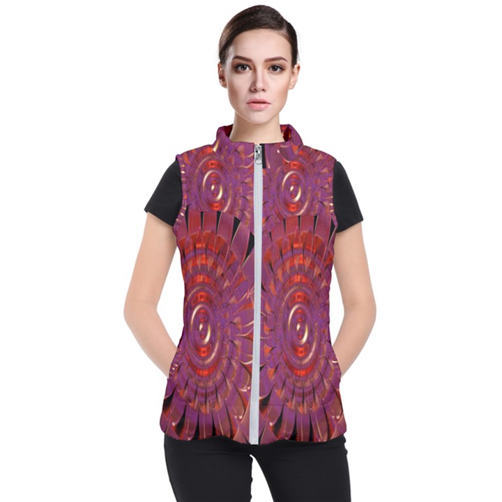 Chakra Flower Women s Puffer Vest