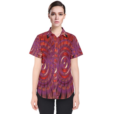 Chakra Flower Women s Short Sleeve Shirt by Sparkle