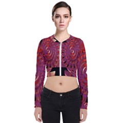 Chakra Flower Long Sleeve Zip Up Bomber Jacket by Sparkle