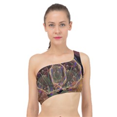 Fractal Geometry Spliced Up Bikini Top  by Sparkle