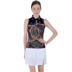 Fractal Geometry Women s Sleeveless Polo Tee