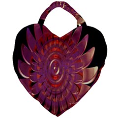 Chakra Flower Giant Heart Shaped Tote by Sparkle