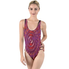 Chakra Flower High Leg Strappy Swimsuit by Sparkle