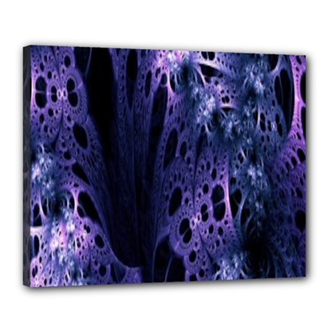 Fractal Web Canvas 20  X 16  (stretched) by Sparkle