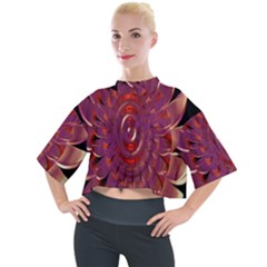 Chakra Flower Mock Neck Tee by Sparkle