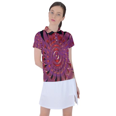 Chakra Flower Women s Polo Tee by Sparkle