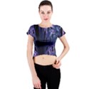 Fractal Web Crew Neck Crop Top View1