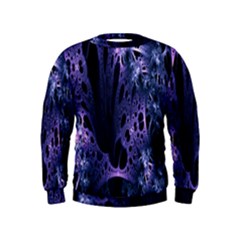 Fractal Web Kids  Sweatshirt by Sparkle