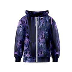 Fractal Web Kids  Zipper Hoodie by Sparkle