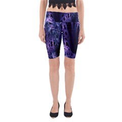 Fractal Web Yoga Cropped Leggings by Sparkle