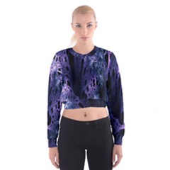 Fractal Web Cropped Sweatshirt by Sparkle